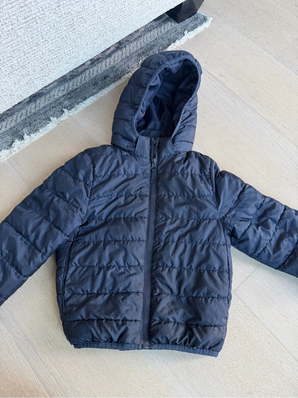H&M Kids Navy Hooded Puffer Jacket
